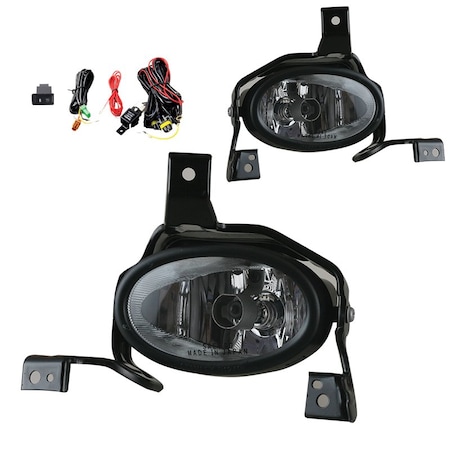 Winjet Fog Lights - Clear - Wiring Kit Included CFWJ-0409-C